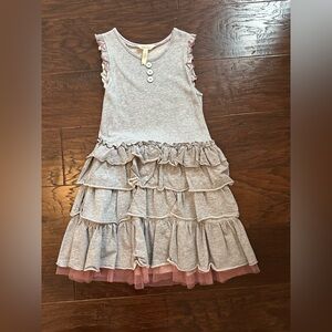 Matilda Jane Gray Ruffled Tiered Dress